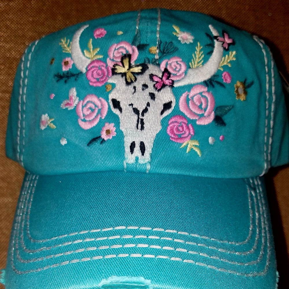 Southern Glam Boho Skull cap